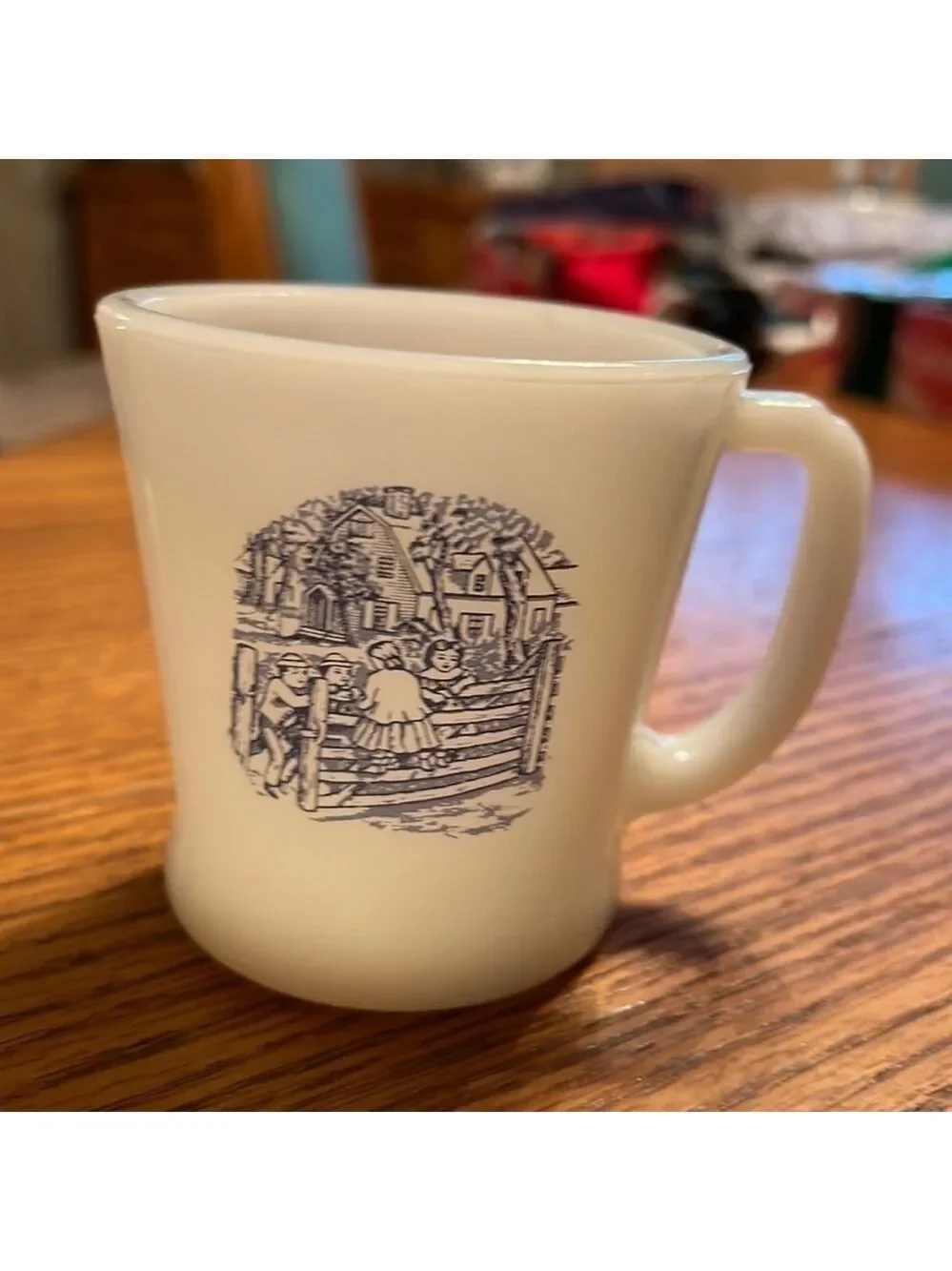 Vintage Milk Glass Mug